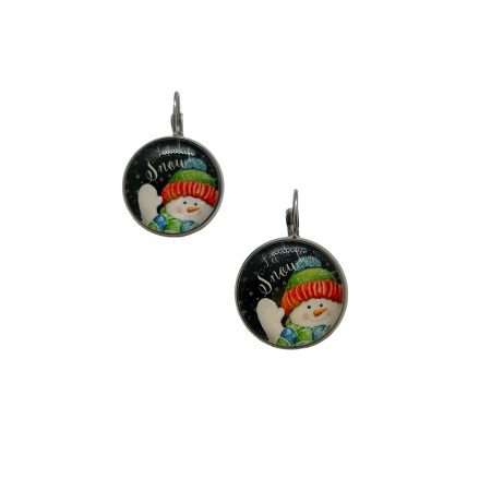 earrings steel silver let it snow2